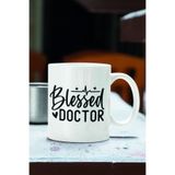 giftkonsept Blessed Doctor Tıp Bayramı Doktora Baskılı Hediyelik Kupa Bardak, QBM2396