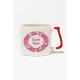 giftkonsept Canım Kızım Baskılı Doğum Günü Hediyelik Baskılı Kırmızı Kulplu Modern Seramik Kupa, QBLK1385