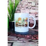giftkonsept Çilek Ve Kurdele No:3 Baskılı Hediyelik Kupa Bardak, T-M2321