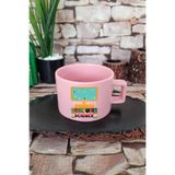 giftkonsept Computer Science Temalı Bilgisayar Bilimi Yazılımcı Kare Kulplu Fincan Pembe Kupa Bardak, QBNF5243