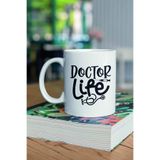 giftkonsept Doctor Life Tıp Bayramı Doktora Baskılı Hediyelik Kupa Bardak, QBM2397