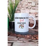 giftkonsept Dünyanın En İyi Sınıf Öğretmeni Baskılı Doğum Günü Öğretmenler Günü Hediye Kupa Bardak, QBM8029