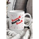 giftkonsept Efsaneler Nisanda Doğar Kırmızı Siyah Detay Baskılı Doğum Günü Hediyelik Kupa Bardak, QBM8264