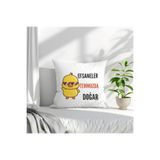 giftkonsept Efsaneler Temmuzda Doğar Baskılı Doğum Günü Hediyelik Elyaf Saten Dekoratif Yastık, QBY1341