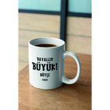 giftkonsept Hayaller Büyük Enerji Sıfır Komik Yazılı Kupa Bardak, Renkli