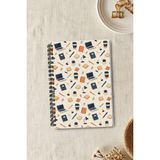 giftkonsept Home Office ve Çalışma Alanı Temalı Modern 50 Yaprak 100 Sayfa Sprialli Defter - Renkli - A5 - Çizgisiz