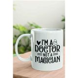 giftkonsept I'm A Doctor Not A Magician Tıp Bayramı Doktora Baskılı Hediyelik Kupa Bardak, QBM2403