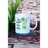 giftkonsept Its Mojito Time Baskılı Hediyelik Kupa Bardak, T-M2446