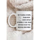 giftkonsept Iyi Ki Seninle Evliyim Komik Romantik Sevgililer Günü Hediyesi Baskılı Kupa Bardak - Beyaz
