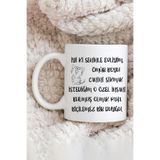giftkonsept İyi Ki Seninle Evliyim Komik Romantik Sevgililer Günü Hediyesi Baskılı Kupa Bardak, QBM2568