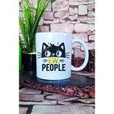 giftkonsept Kedi Komik Yazılı Esprili Kedisever Kedi Sahibi Şakası Hediye Baskılı Kupa Bardak, QBM5715