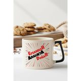 giftkonsept Kırmızı Yazılı Efsaneler Aralıkta Doğar Baskılı Doğum Günü Hediyelik Siyah/Kırmızı Kulp Kupa Bardak, QBLK8264