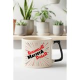 giftkonsept Kırmızı Yazılı Efsaneler Mayısta Doğar Baskılı Doğum Günü Hediyelik Siyah/Kırmızı Kulp Kupa Bardak, QBLK8264