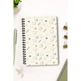 giftkonsept Minimalist Harita Detaylı 50 Yaprak 100 Sayfa Sprialli Defter - Renkli - A5 - Çizgisiz