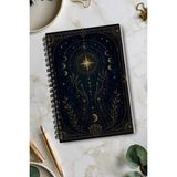 giftkonsept Mistik Ay Evreleri Konseptli 50 Yaprak 100 Sayfa Sprialli Defter - Renkli - A4 - Çizgisiz
