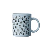 giftkonsept Neşeli Kediler Cats Baskılı Eğlenceli Hediyelik Seramik Kupa Bardak, Mavi