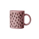 giftkonsept Neşeli Kediler Cats Baskılı Eğlenceli Hediyelik Seramik Kupa Bardak, Pembe