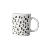 giftkonsept Neşeli Kediler Cats Baskılı Eğlenceli Hediyelik Seramik Kupa Bardak, QBM2589
