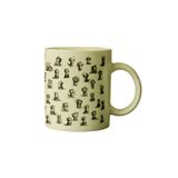 giftkonsept Neşeli Kediler Cats Baskılı Eğlenceli Hediyelik Seramik Kupa Bardak, Sarı