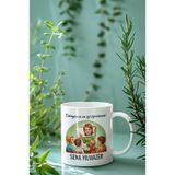 giftkonsept Öğretmenler Günü-12, Hediyelik, Özelleştirilebilir İsim Baskılı Beyaz Seramik Kupa Bardak, QBM2134