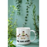 giftkonsept Öğretmenler Günü Hediyelik Özelleştirilebilir İsim Baskılı Beyaz Seramik Kupa Bardak, QBM2118