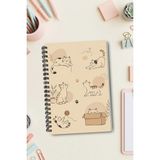 giftkonsept Patili Dostlar Konseptli 50 Yaprak 100 Sayfa Sprialli Defter - Renkli - A4 - Çizgisiz