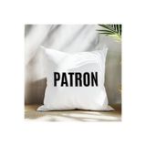 giftkonsept Patron Karı Koca Sevgili Baskılı Eş Sevgili Romantik Hediyelik Elyaf Saten Dekoratif Yastık, QBY1339