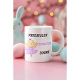 giftkonsept Prensesler Bu Ayda Doğar Baskılı Doğum Günü Özel Gün Arkadaş, Sevgiliye Hediyelik Beyaz Kupa Bardak, Beyaz-7-MOR