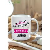 giftkonsept Prensesler Nisanda Doğar Baskılı Pembe Taç Detaylı Doğum Günü Hediyelik Kupa Bardak, QBM8268