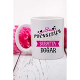 giftkonsept Prensesler Şubatta Doğar Baskılı Pembe Taç Detaylı Doğum Günü Hediyelik Kupa Bardak, QBM8268