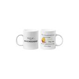 giftkonsept Psychologist Psikolog Baskılı Eğlenceli Hediyelik İkili Beyaz Seramik Kahve Kupası Seti, TYBQB2M2137140412274