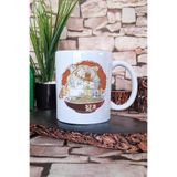 giftkonsept Ramen Tiger 2 Baskılı Japon Noodle Kaplan Anime Çizimi Hediye Baskılı Kupa Bardak, QBM5312
