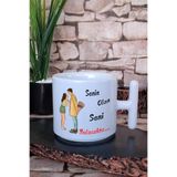giftkonsept Senin Olan Sana Gelecektir Eş Sevgili Karı-Koca Romantik Hediye T Kulplu Latte Fincanı Kupa Bardak, QB1L1811
