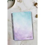 giftkonsept Suluboya Geçişli Tasarım 50 Yaprak 100 Sayfa Sprialli Defter - Renkli - A4 - Çizgili