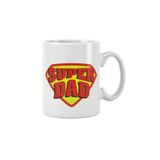 giftkonsept Super Dad Babalar Günü Doğum Günü Hediye Baskılı Kupa Bardak, QBM1162