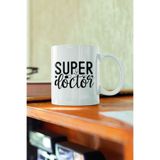 giftkonsept Super Doctor Tıp Bayramı Doktora Baskılı Hediyelik Kupa Bardak, QBM2404