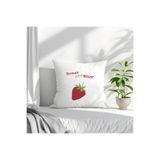 giftkonsept Sweet And Sour Baskılı Hediyelik Elyaf Saten Dekoratif Yastık, QBY1393