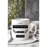 giftkonsept Taç ve Yıldız Desenli Efsaneler Martta Doğar Baskılı Eş, Arkadaş Doğum Günü Hediyelik Kupa Bardak, QBM2518