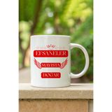 giftkonsept Taç ve Yıldız Desenli Efsaneler Mayısta Doğar Baskılı Eş, Arkadaş Doğum Günü Hediyelik Kupa Bardak, QBM2518