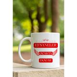 giftkonsept Taç ve Yıldız Desenli Efsaneler Ocakta Doğar Baskılı Eş, Arkadaş Doğum Günü Hediyelik Kupa Bardak, 01OCAK-KR