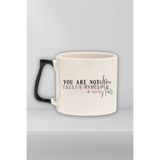 giftkonsept You Are Not Alone Yazılı Yalnız Değilsin Destek Olumlaması Hediyelik Kulplu Kupa Bardak, QBLK5547-SY