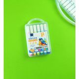 Giftmoda 12 Renk Akrilik Marker Kalem Seti Su Bazlı Kokusuz ve Şeffaf Taşıma Kutusu ile - Karışık Renkler