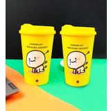 giftmoda 2'Lİ Dobarlan Bıragma Gendini Tasarımlı Plastik Kahve Bardağı