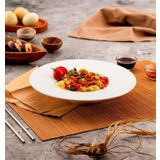 giftmoda Ahşap Chopstick Ve Noodle Makarna Tabağı Set Beyaz