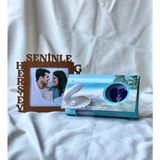 Giftmoda Ahşap Herşey Seninle Güzel Çeçeve Ve İnci Kolye Hediye Seti