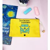 giftmoda Gidelim Buralardan Tasarımlı Bez Kalemlik Cüzdan