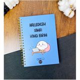 Giftmoda Halledicem Ama Hangi Birini Tasarımlı Konuşan Ajanda