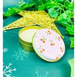 giftmoda Kiraz Tasarımlı Kokulu Teneke Mum (Kırmızı)