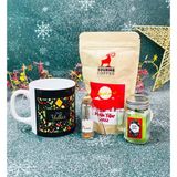 Giftmoda Mutlu Yıllar Tasarımlı Kupa Filtre Kahve Dilek Şişesi ve Kokulu Mum Yılbaşı Seti - Renkli