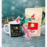 giftmoda Mutlu Yıllar Tasarımlı Kupa Filtre Kahve Ve Baston Şeker Yılbaşı Seti